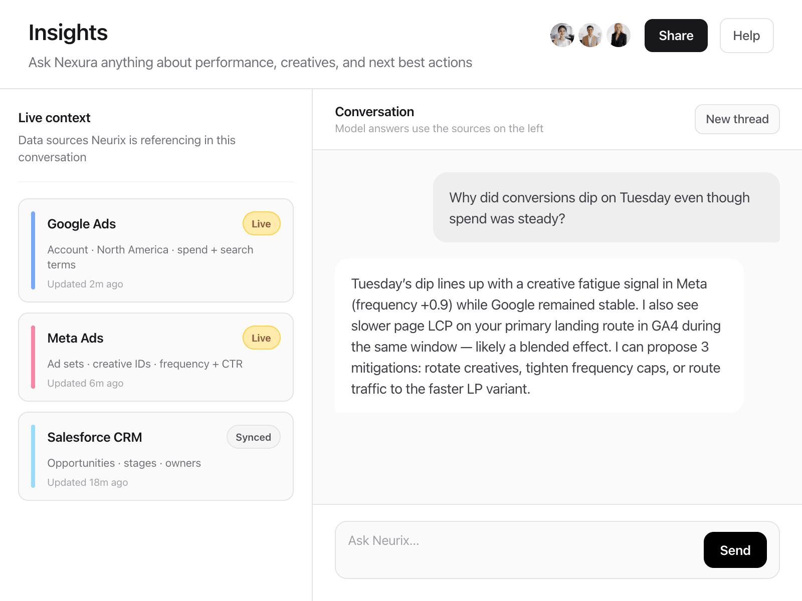 Sample UI